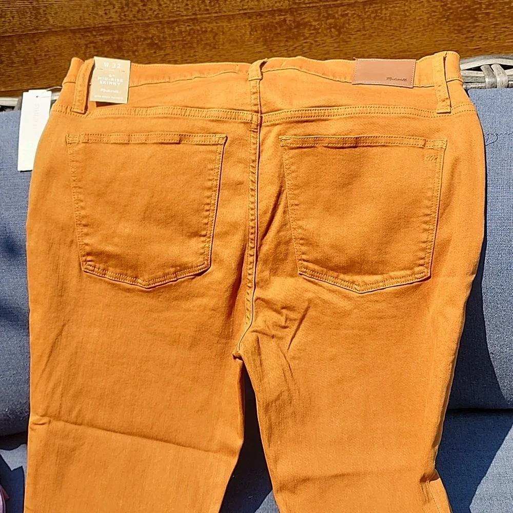 Madewell rust color high ruse skinny size 14/32 - Picture 5 of 5